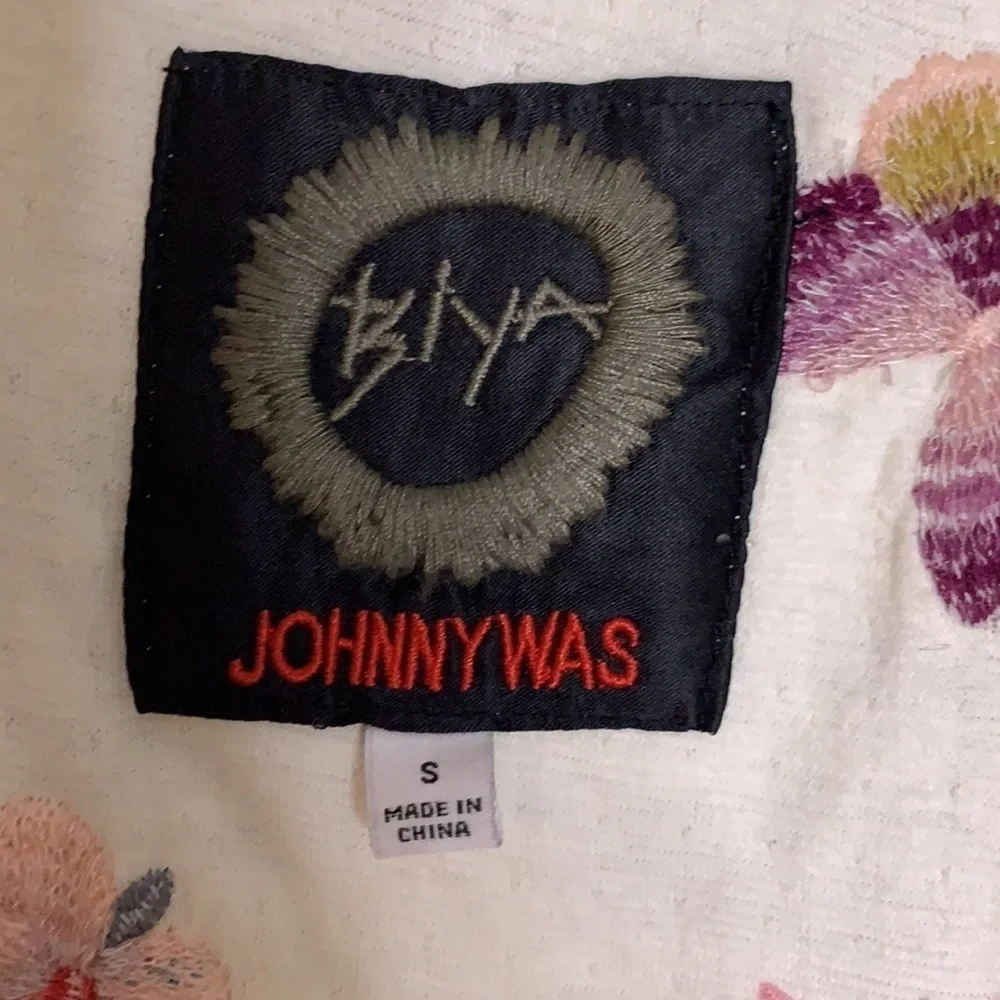 Johnny Was bohemian Embroidered fringe jacket ivory small women’s festival top - Picture 4 of 7